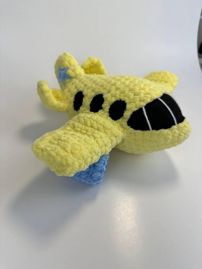 Patrón de avión a crochet en PDF, tutorial de amigurumi de avión para principiantes imagen 12