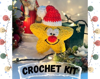 Christmas Crochet Kits for Adults, Beginner Crochet Kits, Snowman, Reindeer  and Gnome Amigurumi DIY Craft Kits 