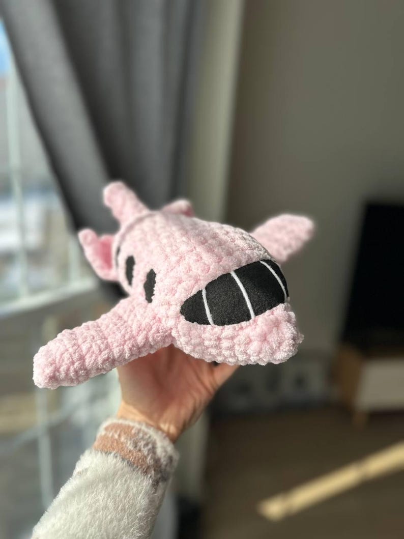 Patrón de avión a crochet en PDF, tutorial de amigurumi de avión para principiantes imagen 7