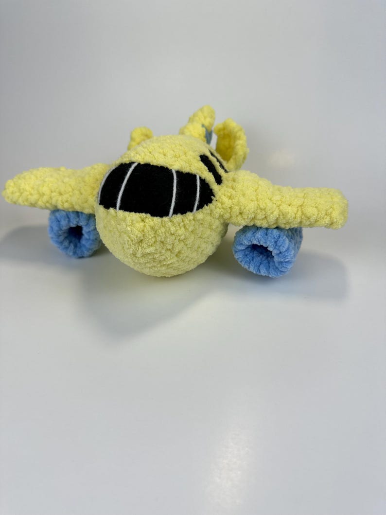 Crochet Airplane Pattern, Plushie Plane PDF, Cute Amigurumi Tutorial for Beginner, DIY Big Stuffed Baby Toy, Handmade Gift, Digital Download
