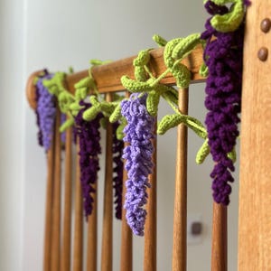 Crochet Hanging Wisteria Plant Pattern – Cute Office and Home Decor | Digital Download PDF | DIY Floral Wall Art | Handmade Gift Idea
