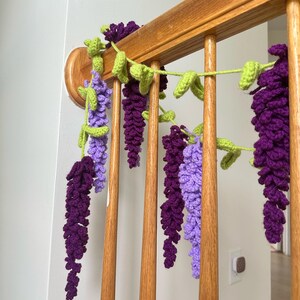 Crochet Hanging Wisteria Plant Pattern – Cute Office and Home Decor | Digital Download PDF | DIY Floral Wall Art | Handmade Gift Idea