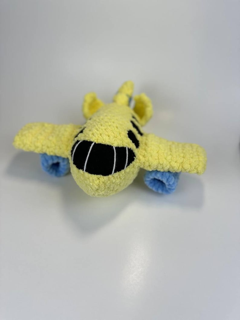 Patrón de avión a crochet en PDF, tutorial de amigurumi de avión para principiantes imagen 14