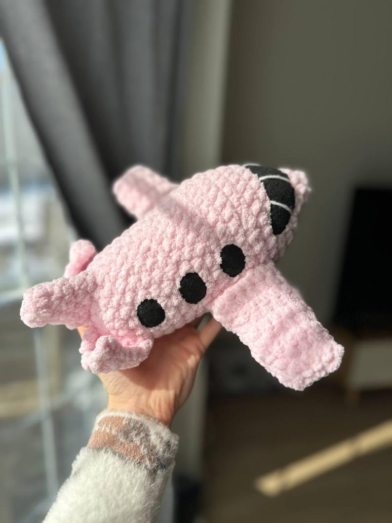 Patrón de avión a crochet en PDF, tutorial de amigurumi de avión para principiantes imagen 8