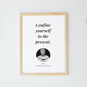 Stoicism | 5 Printable PDF Quotes by Marcus Aurelius | Office, Home, Gift Idea, Poster, Motivational, Personal Development, Life Lessons.