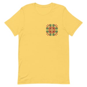 Bulgarian Folk Embroidery Pattern Print Unisex T-shirt