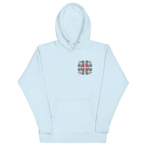 Bulgarian Folk Embroidery Pattern Print Unisex Hoodie