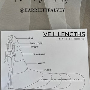 Ivory Sheer Tulle Wedding Veil Italian Tulle Bridal Veil High End Long Veil Luxury Designer Veil Ivory Illusion Tulle Modern Minimal Veil image 4