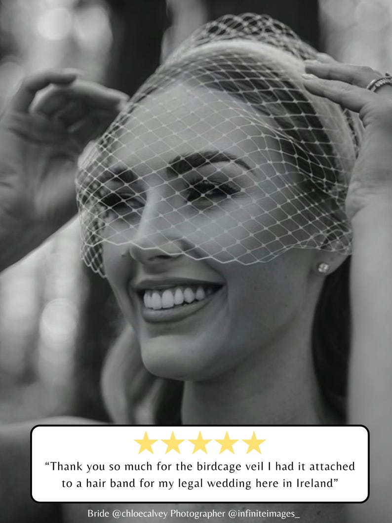 Black Birdcage Veil Black Fascinator Veil Face Net Veil Black Bird Cage Veil Short Bridal Veil Custom Veil Mini Black Wedding Veil Face Veil