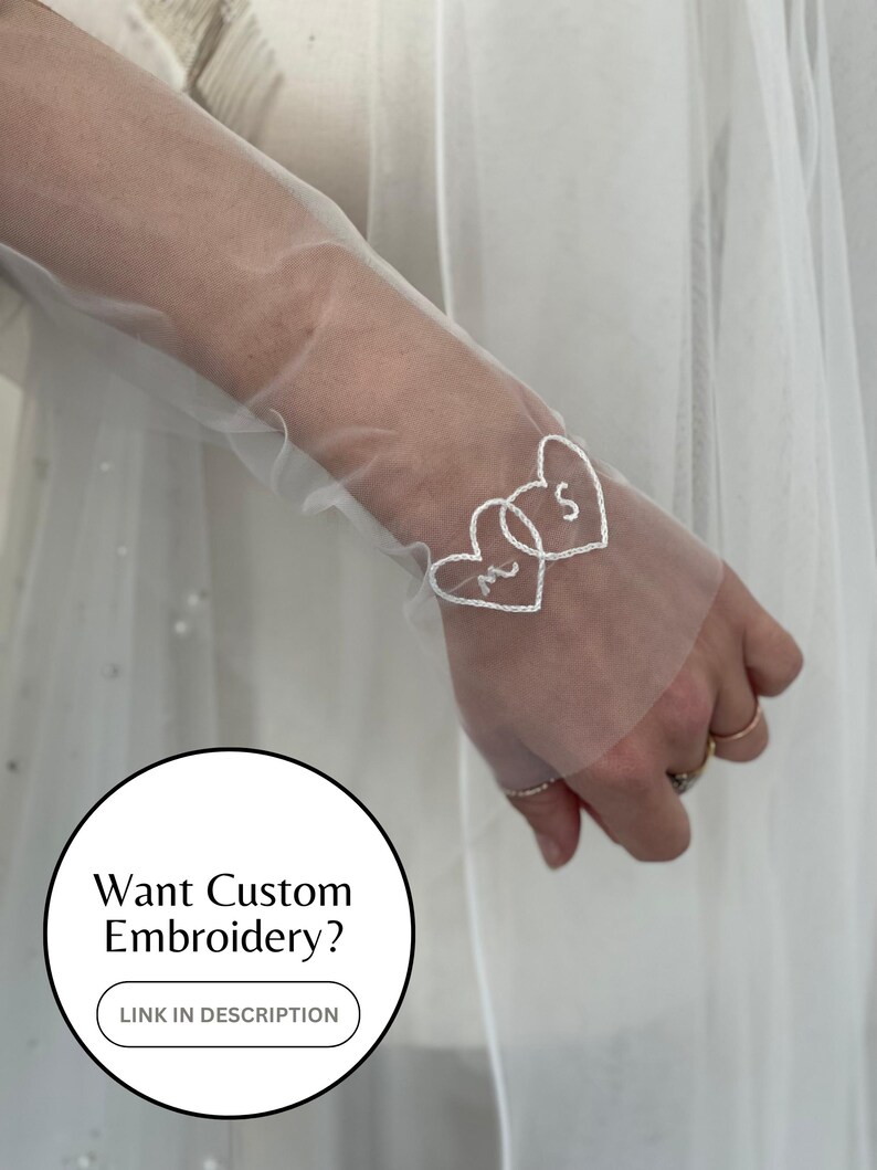 Tulle Fingerless Sleeves Bridal Gloves Stretch Ivory Tulle Sleeves For Wedding Dress Gloves Bride Tulle Sleeve Long Wedding Glove Detachable