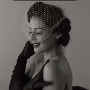 Black Birdcage Veil Black Fascinator Veil Face Net Veil Black Bird Cage Veil Short Bridal Veil Custom Veil Mini Black Wedding Veil Face Veil