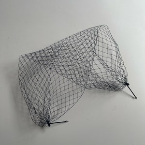 Black Birdcage Veil Black Fascinator Veil Face Net Veil Black Bird Cage Veil Short Bridal Veil Custom Veil Mini Black Wedding Veil Face Veil