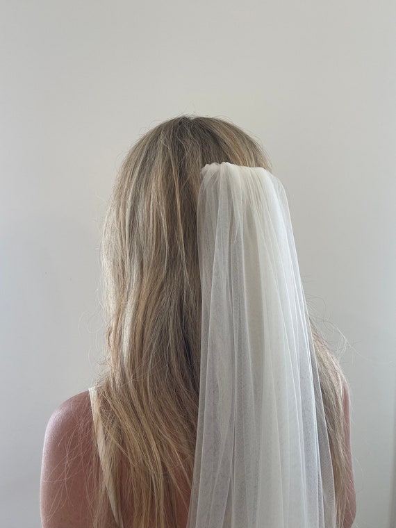 Cream Wedding Veil Antique Cream Colour Veil Classic Bridal  display picture 2