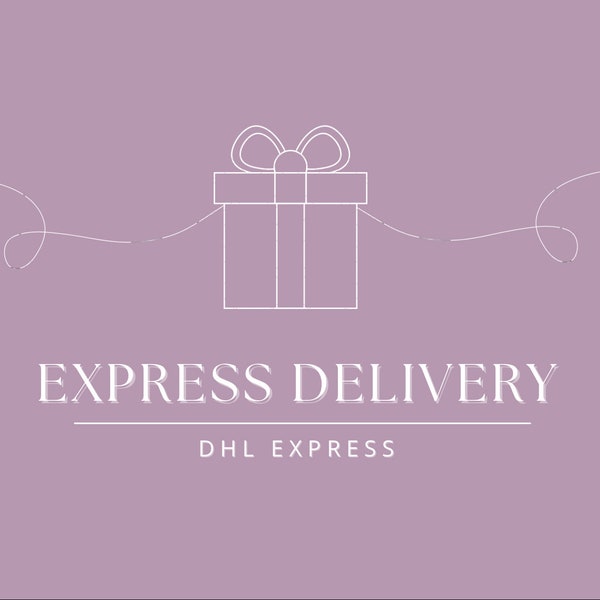 Expédition express avec DHL - Livraison rapide pour votre commande Etsy !