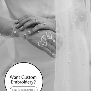 Pearl Wedding Gloves Pearl Bridal Gloves Pearl Sleeve Wedding Dress Sleeve Pearl Glove Fingerless Pearl Wedding Sleeve Custom Glove Pearls