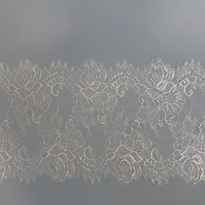 Lace Bridal Scarf Ivory Soft Eyelash Neck Scarf Lace Wedding Accessory Gift Chantilly Lace Scarf Neck Wrap Scarves Full Lace Shawl Wrap image 8
