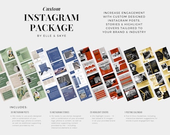 Custom Instagram Post Package | Made to Order Instagram Posts | Branded Instagram Package | Instagram Content Creation