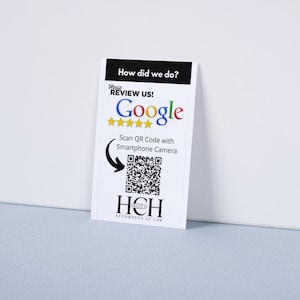 DIY-Google Review Card with QR Code Template