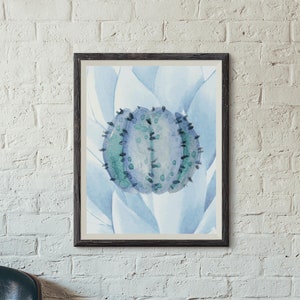 Aquarelle Cactus | Cactus Canvas Art Mural Art | | d’art mural d’agave | de peinture de cactus | de décoration murale botanique Cactus coloré imprimable
