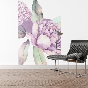 Garten Blumendruck | Florale Wandkunst | Botanische Drucke | Bunte Blumendrucke | Druckbare BlumenPoster | Pfingstrosen Wandkunst | Peonia