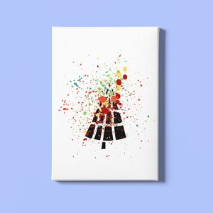 Poster o cartolina di Natale | File di Natale da stampare | Quadro di Natale | Decorazioni natalizie | Babbo Natale opera d'arte | Poster