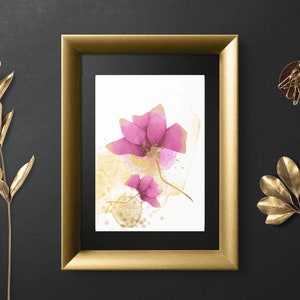 Garten Blumendruck | Florale Wandkunst | Botanische Drucke | Bunte Blumendrucke | Druckbare BlumenPoster | Bunte florale Wandkunst