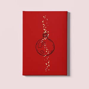 Poster o cartolina di Natale | File di Natale da stampare | Quadro di Natale | Decorazioni natalizie | Babbo Natale opera d'arte | Poster