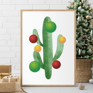 Poster o cartolina di Natale | File di Natale da stampare | Quadro di Natale | Decorazioni natalizie | Babbo Natale opera d'arte | Poster