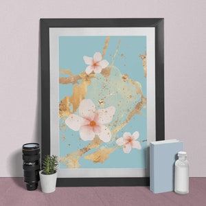 Garten Blumendruck | Florale Wandkunst | Botanische Drucke | Bunte Blumendrucke | Druckbare BlumenPoster | Bunte florale Wandkunst