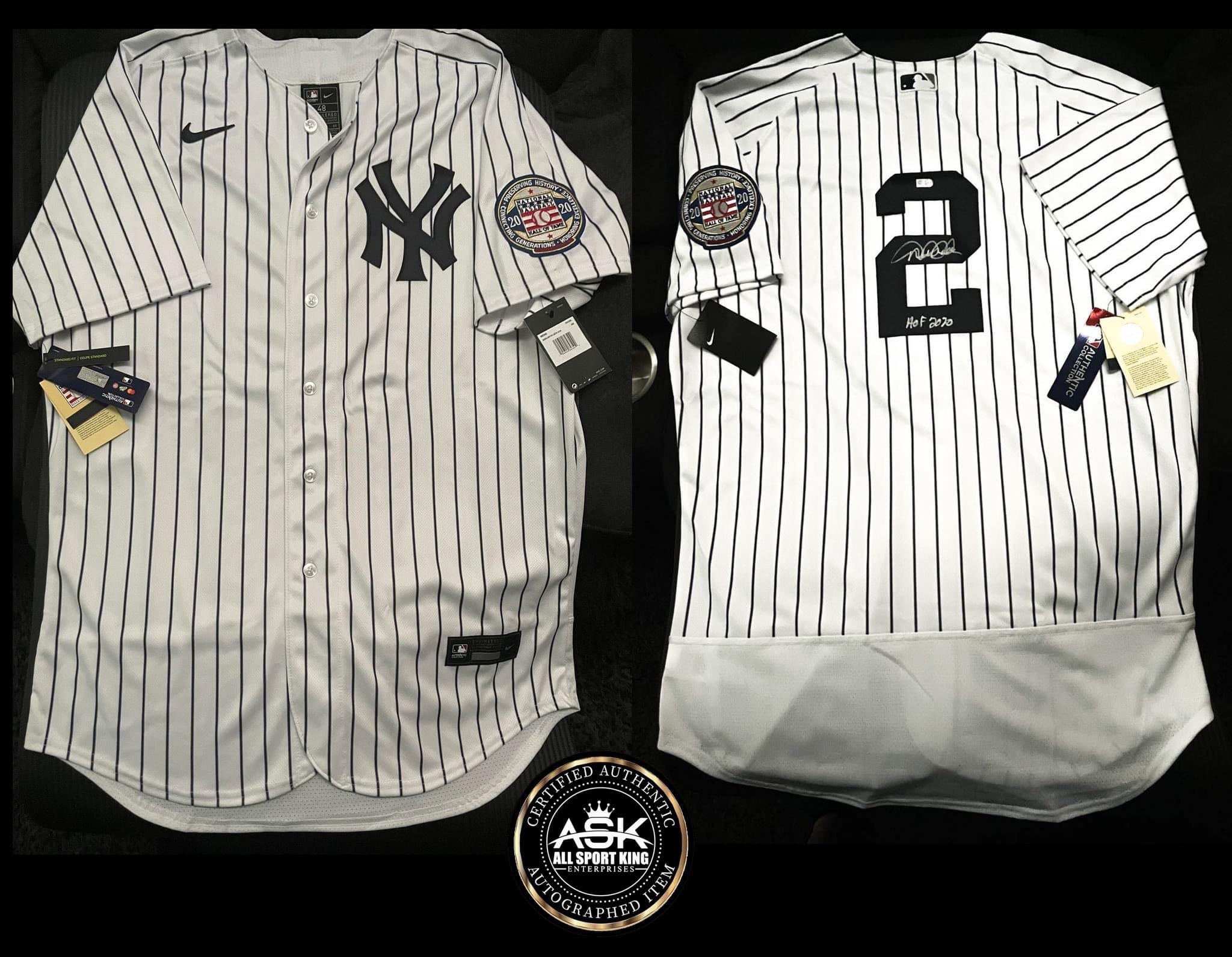 Derek Jeter New York Yankees Autographed Nike Authentic Home Jersey with  HOF 2020 Inscription