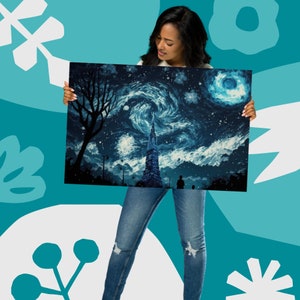 Sternenhimmel Print-Van Gogh Inspiriert-Poster Drucke-Landschaftsdruck-Wohnzimmer Wandkunst-Schlafzimmer Wandkunst-Fine Art Print-20x30 Drucke