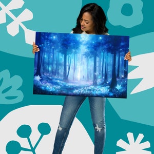 Magical Forest Art Print: Fantasy Landscape Wall Decor