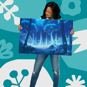 Magical Forest Art Print: Fantasy Landscape Wall Decor