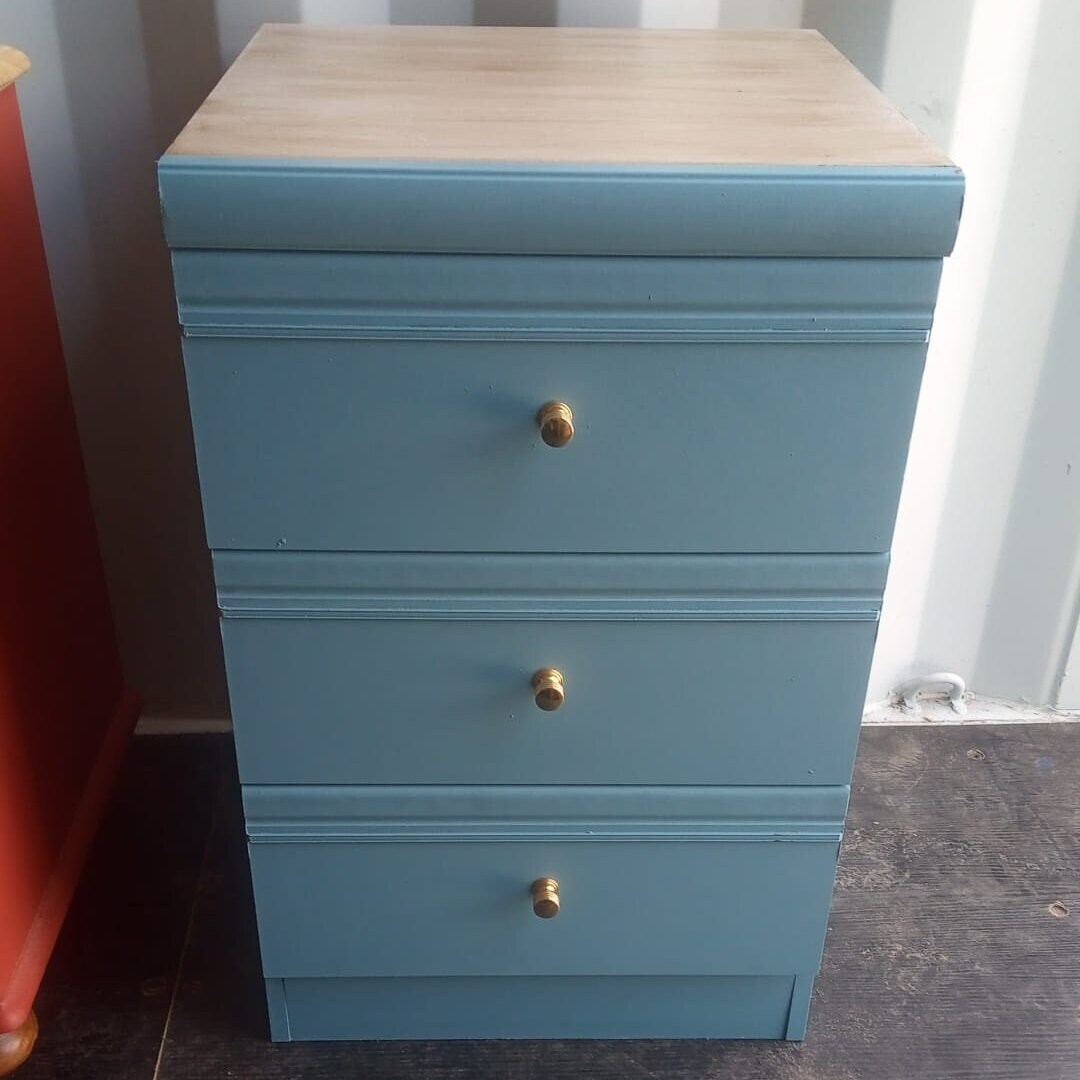 Bedside or Small Drawer Set. Blue Etsy UK