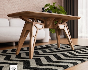 DIY Plywood Coffee Table With Cut Files And Cnc Plans - Voronoi Design