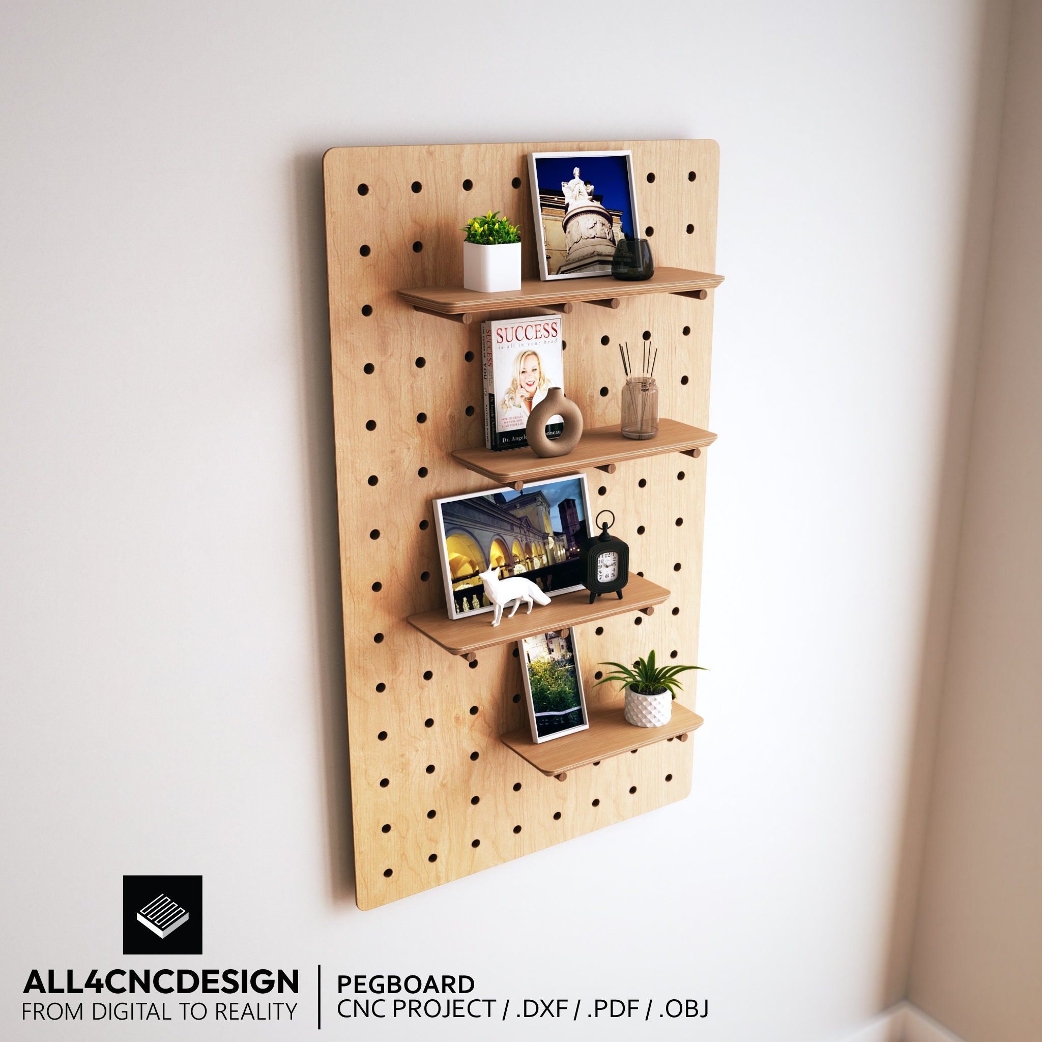 Acrylic Paint Organizer, Pegboard Accessories, Paint Holder Rack, Laser Cut  File, Glowforge, for 3mm Wood, Digital File 
