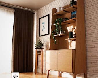 CNC Plans for Plywood Storage Cabinet - Easy Assembly