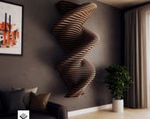CNC Cut Files for Parametric Twisted Wall Panel – Modern Decorative Wall Art