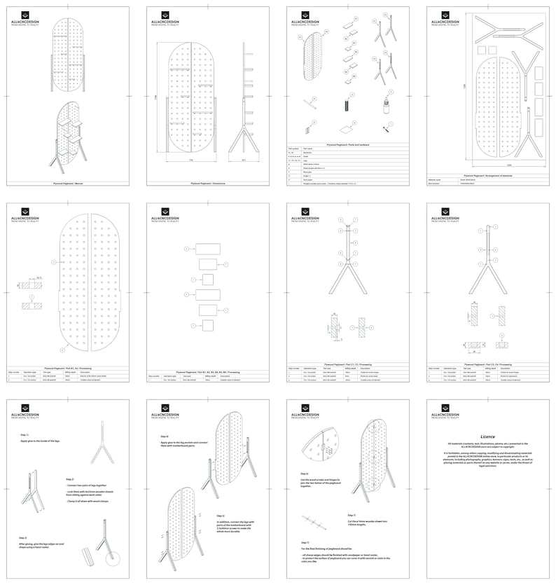 Cnc Router Cut Files CNC Router Cut Files and Woodworking Plans - Plywood Modern Standing ...
