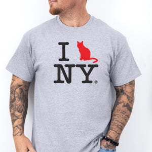 I Love NY Cat T-Shirt | NYC Bodega Cats Tee | New Yorker Gift