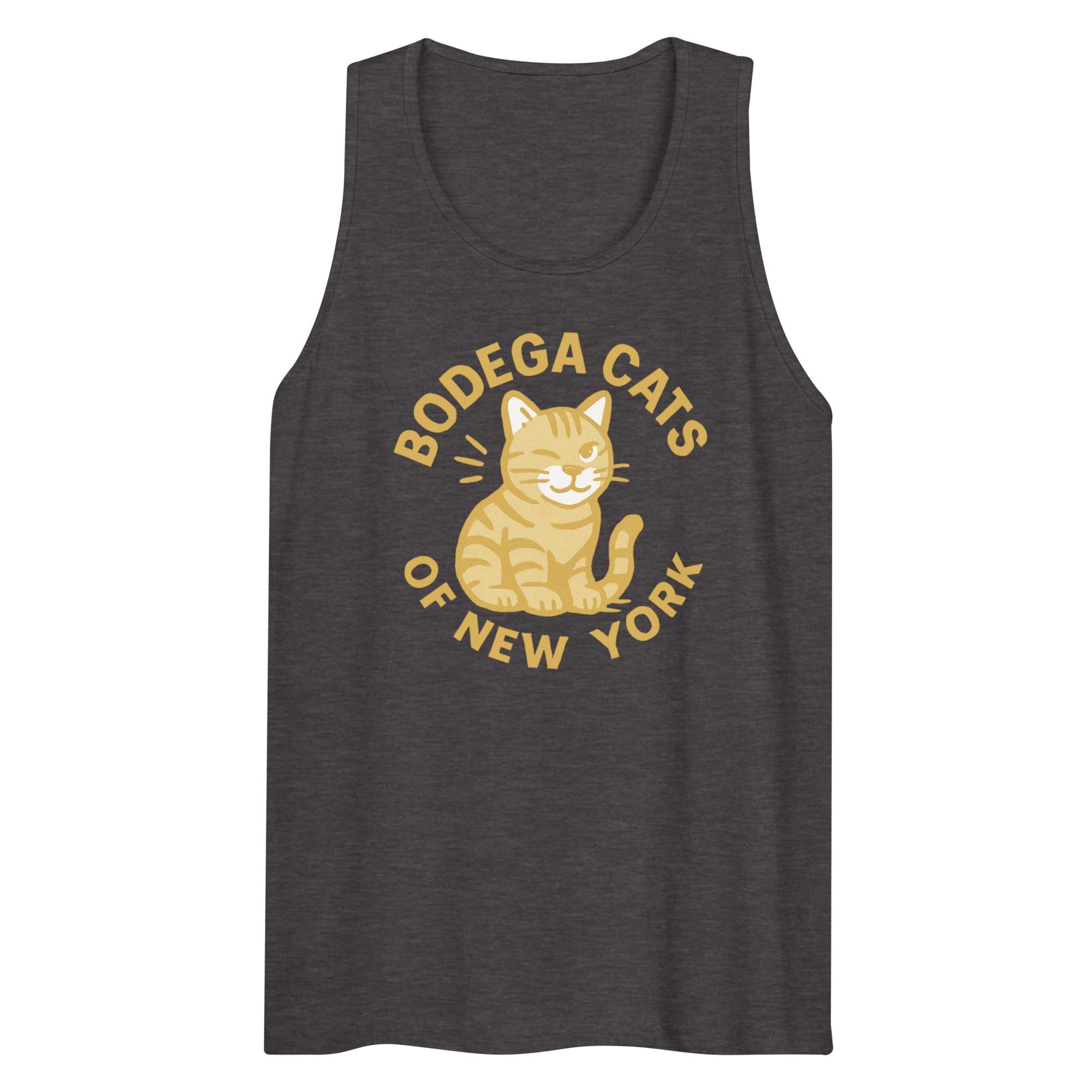 Bodega Cats of New York Tank Top – Winking Cat Logo Graphic, Unisex Cat Tank, Gift for Cat Lovers, NYC Streetwear, Bella Canvas 3480