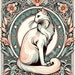 see more listings in the Art Nouveau Cat Art section