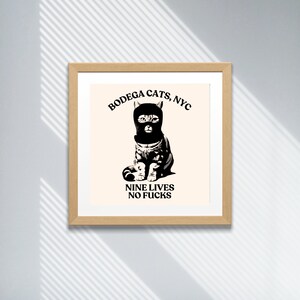 Bodega Cat Art Print: Funny NYC Souvenir, Gift for Cat Lovers image 9