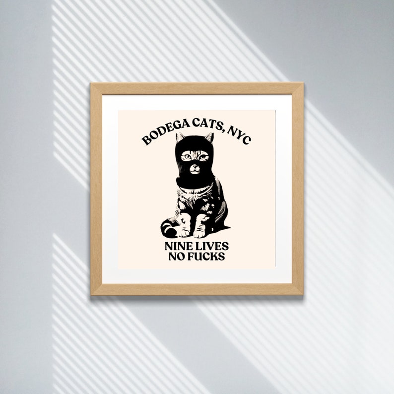 Bodega Cat Art Print: Funny NYC Souvenir, Gift for Cat Lovers image 9