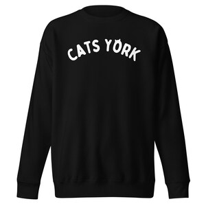 Bluza z kapturem Cats York, prezent dla miłośnika kotów, prezent z Nowego Jorku, pamiątka z Nowego Jorku, prezent dla kociej mamy i taty, zabawny top dla kota, bluza z kapturem dla miłośnika kotów