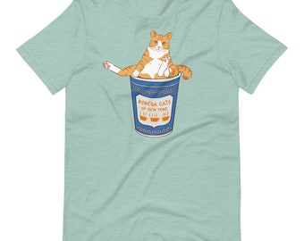 Bodega Cats of New York T-Shirt, New York  Coffee Cup, Orange Cat Top, NYC T-shirt, Tabby Cat Shirt, Bodega Cat, Brooklyn Shirt