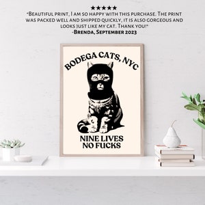 Bodega Cat Art Print: Funny NYC Souvenir, Gift for Cat Lovers image 7