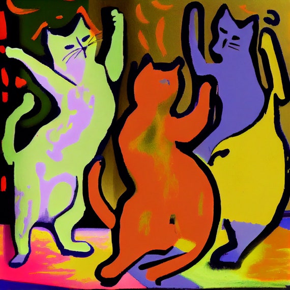 The Cat Dance by Matisse, Henri Matisse, Matisse Cats, Artwork Bag