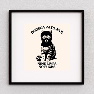 Bodega Cat Art Print: Funny NYC Souvenir, Gift for Cat Lovers image 8