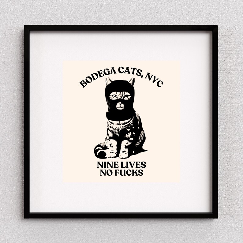 Bodega Cat Art Print: Funny NYC Souvenir, Gift for Cat Lovers image 8